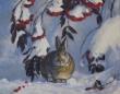 11x14 - Winter Cottontail - 2437