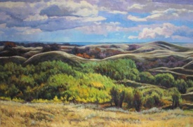 24x36 -  The Great Sandhills - Prairie Landscape Oil Painting by Dean Francis - 2207