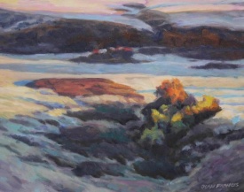 11x14 - Trail of Light - Prairie Landscape Oil Painting by Dean Francis - 2234