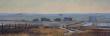 12x36 - Evening Haze - Prairie Landscape Oil Painting by Dean Francis - 2507