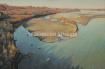40x60 - Designs By Water - Prairie Landscape Oil Painting by Dean Francis - 2003