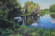 24x36 - Serenity - Prairie Landscape Oil Painting by Dean Francis - 2609